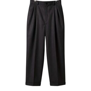 Vintage 80’s Lauren Ralph Lauren Gray Wool Hi Waist Tapered Cuffed Pants Women 8